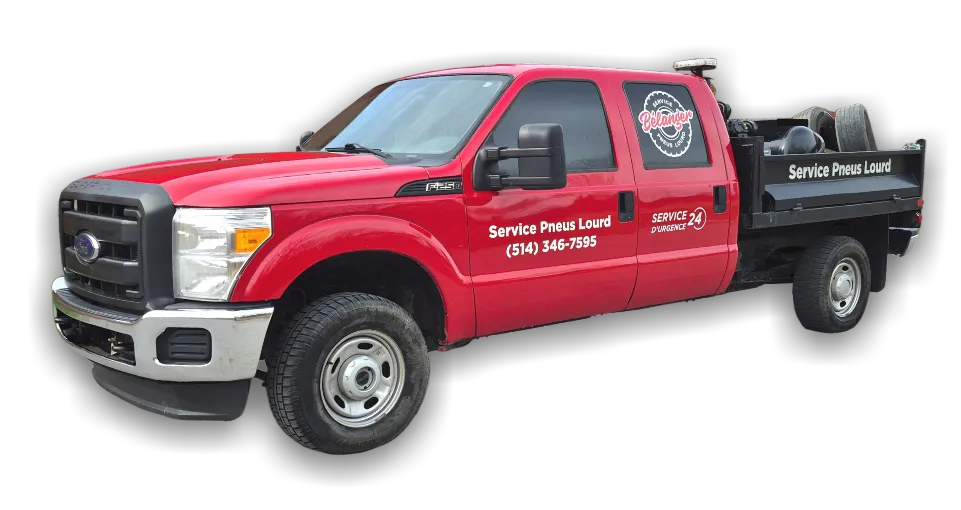 Service mobile de pneus lourds à Laval et montreal - Mobile heavy duty tire service